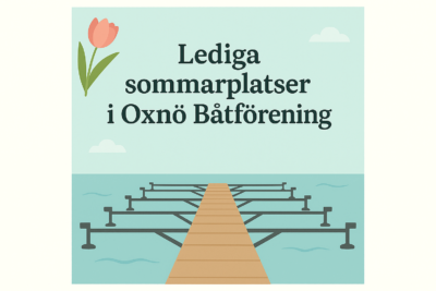 Lediga sommarplatser i Oxnöbåtförening